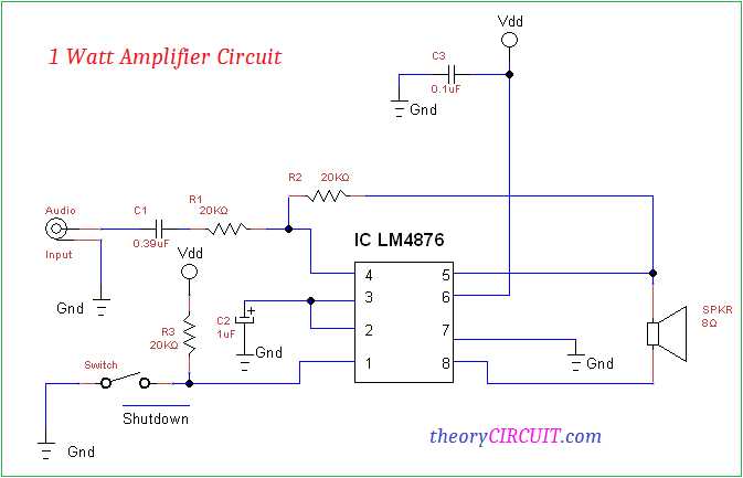 amplifier diagram circuit