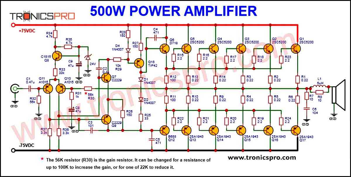amplifier diagram circuit