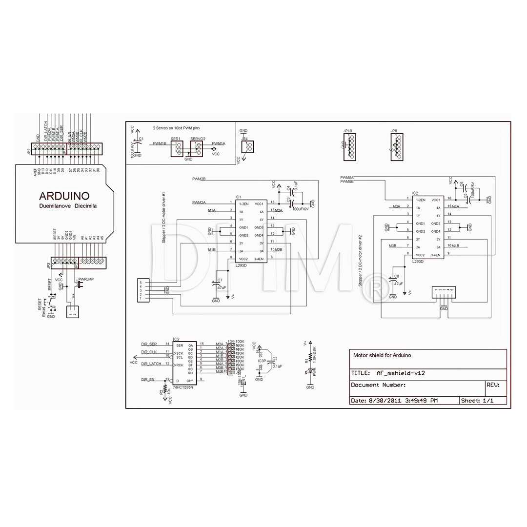 arduino motor shield circuit diagram arduino motor shield circuit diagram