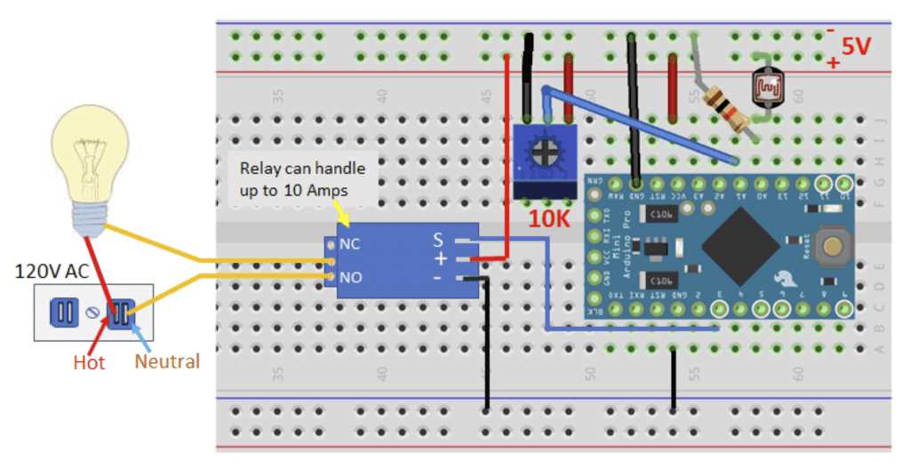 arduino relay wiring diagram