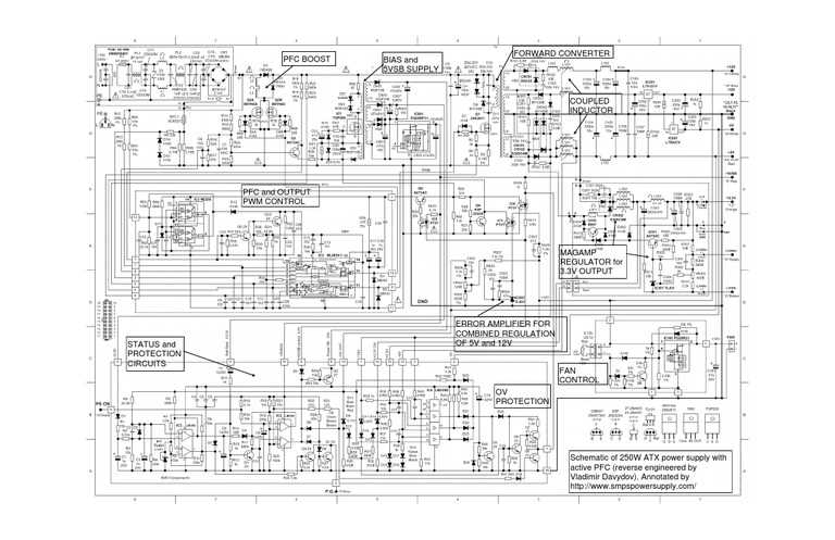 atx smps schematic diagram