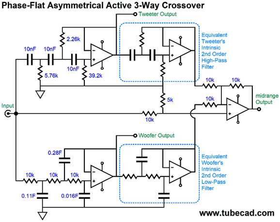audio crossover circuit diagram audio crossover circuit diagram