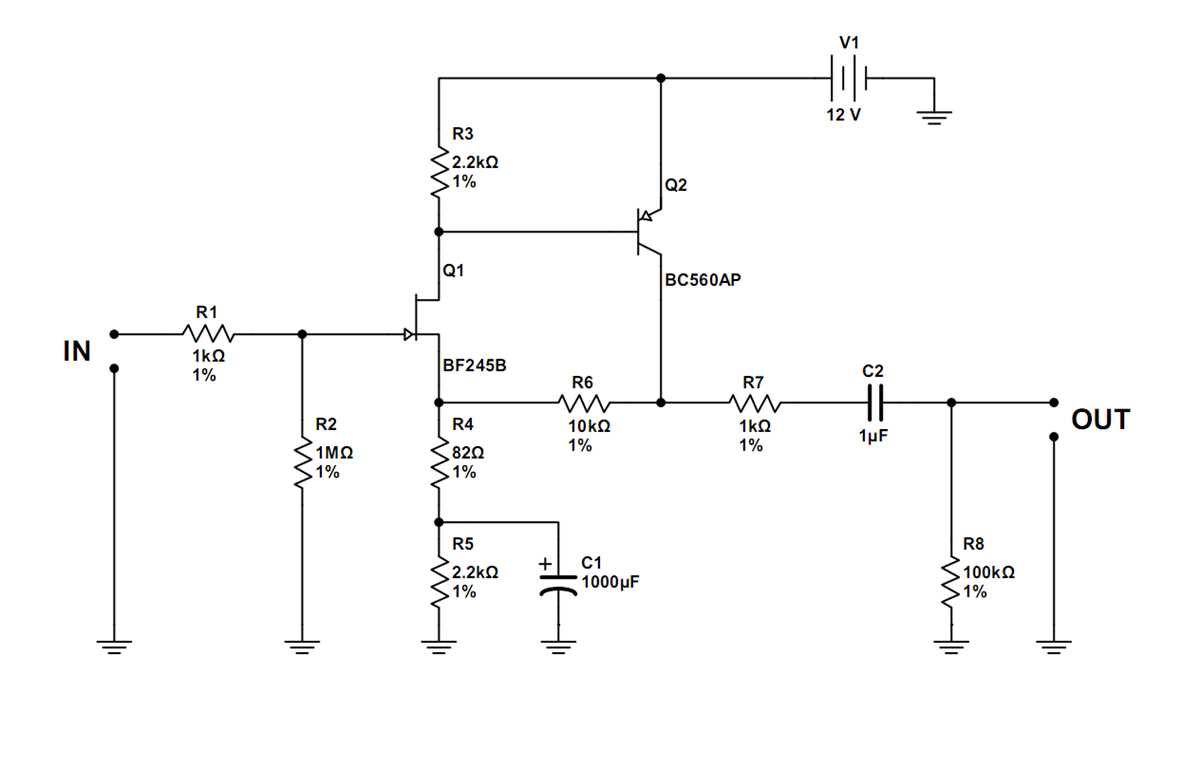 audio preamplifier circuit diagram