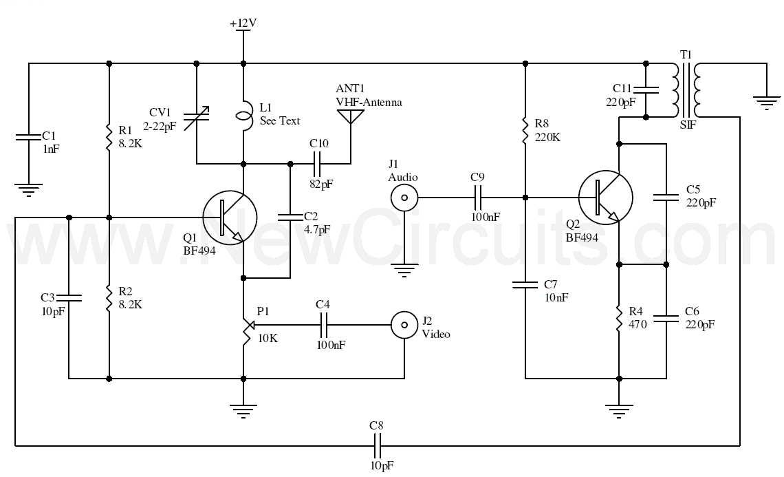 audio video sender schematic diagram