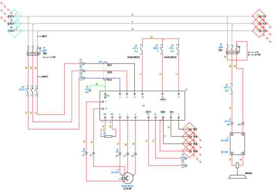 autocad electrical schematic diagram