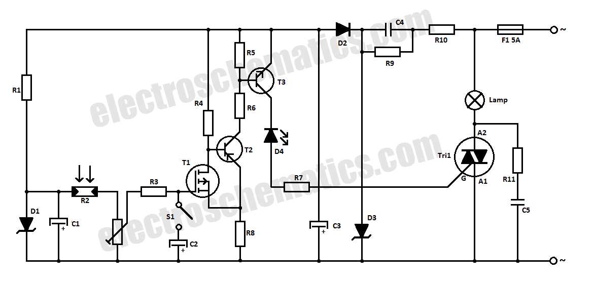 automatic headlight circuit diagram