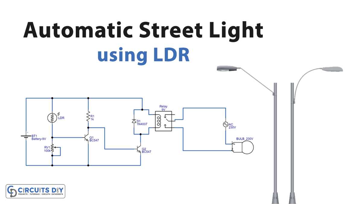 automatic ligjht control schematics diagram
