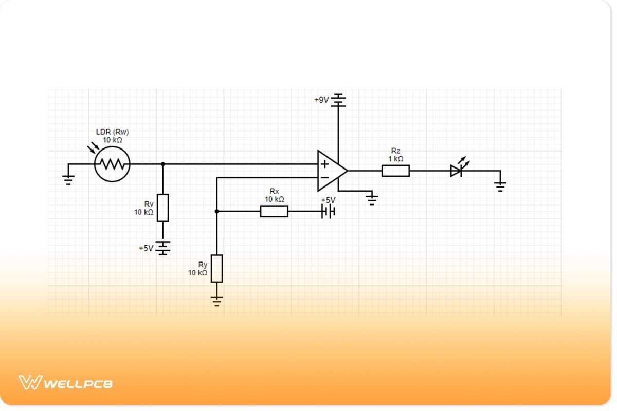 automatic night lamp circuit diagram