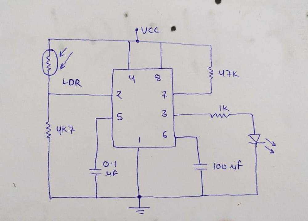 automatic street light circuit diagram using ldr