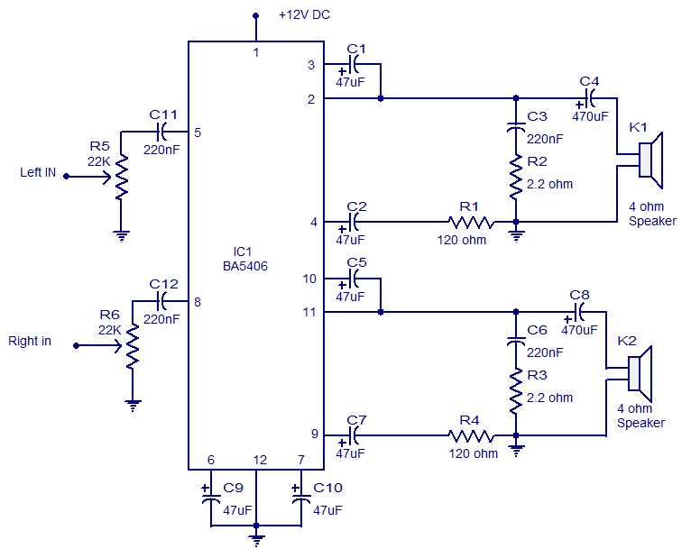 ba5417 amplifier circuit diagram ba5417 amplifier circuit diagram
