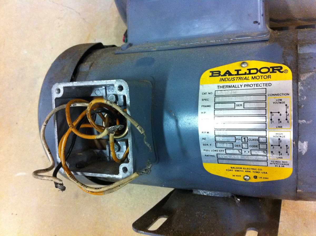 baldor motor wiring diagram