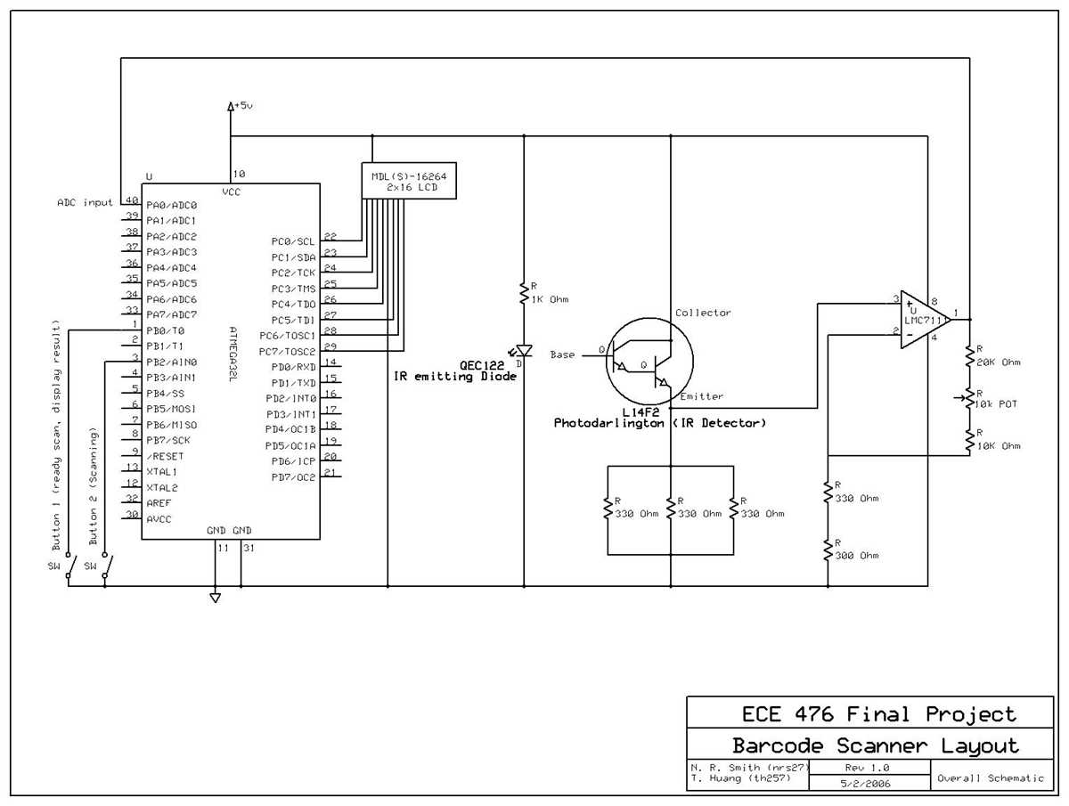 barcode reader schematic diagram