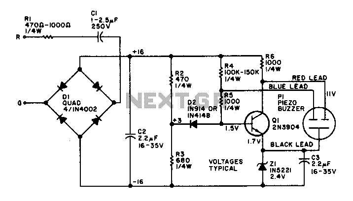 basic telephone circuit diagram