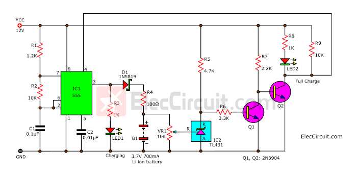 battery charger diagram circuit