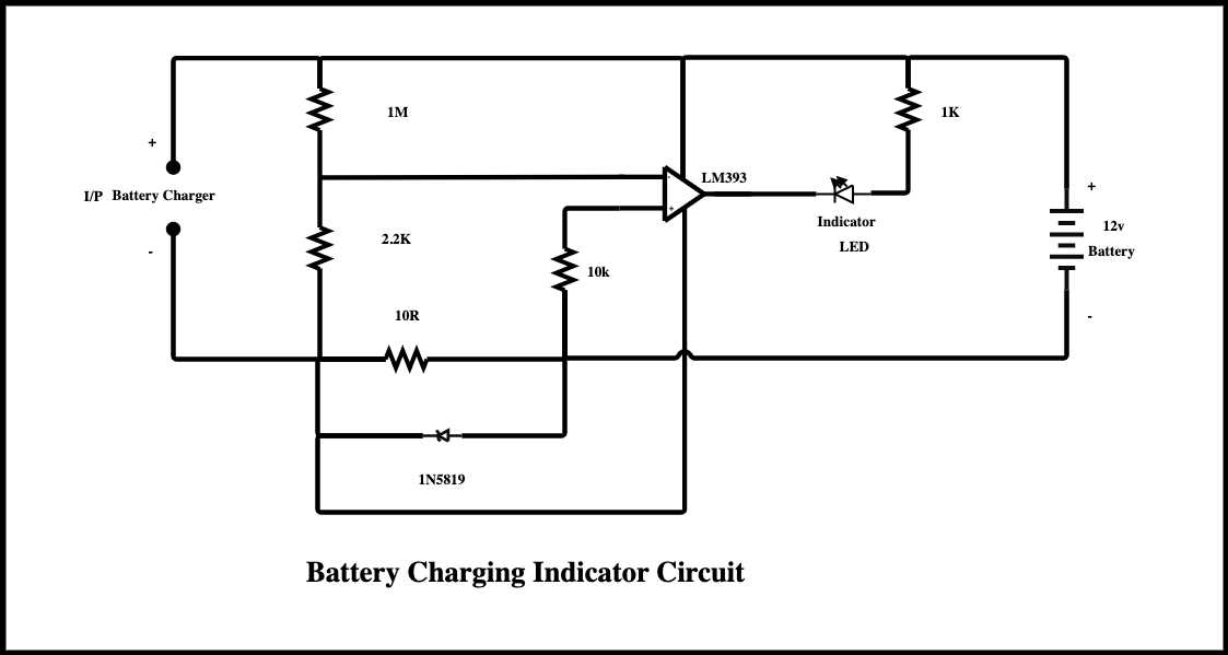 battery charging indicator circuit diagram battery charging indicator circuit diagram