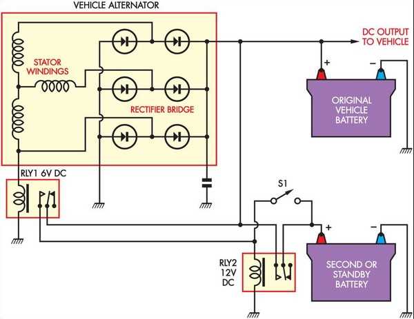 battery diagram circuit