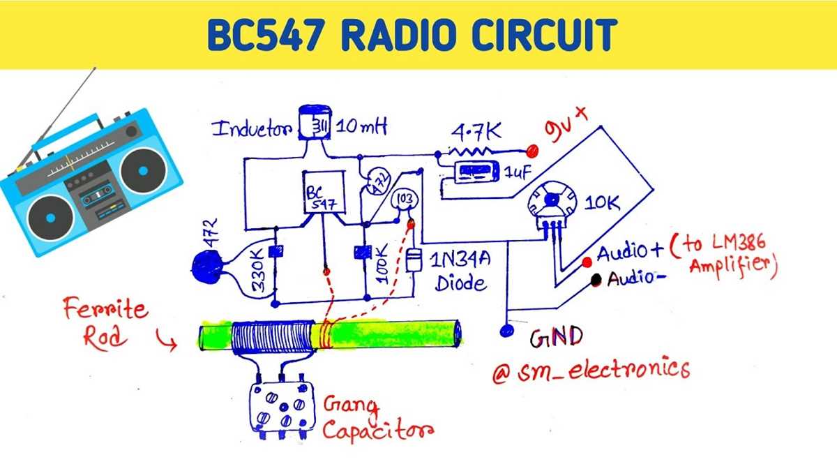 bc547 amplifier circuit diagram