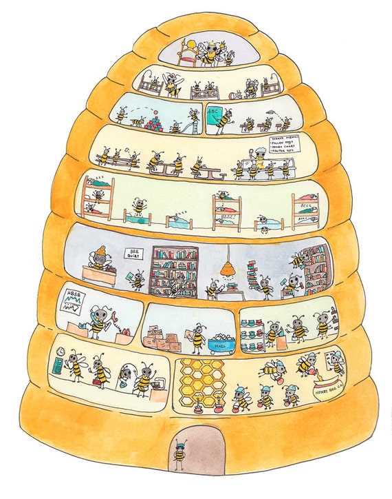 beehive diagram schematic
