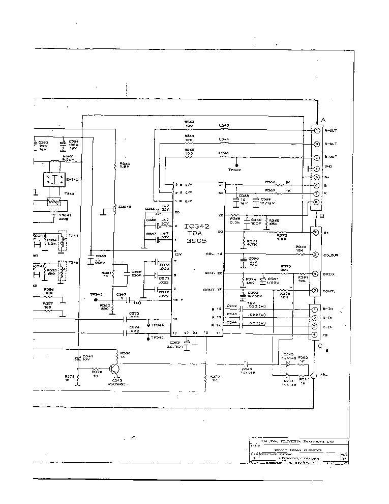 bentley crt tv schematic diagram