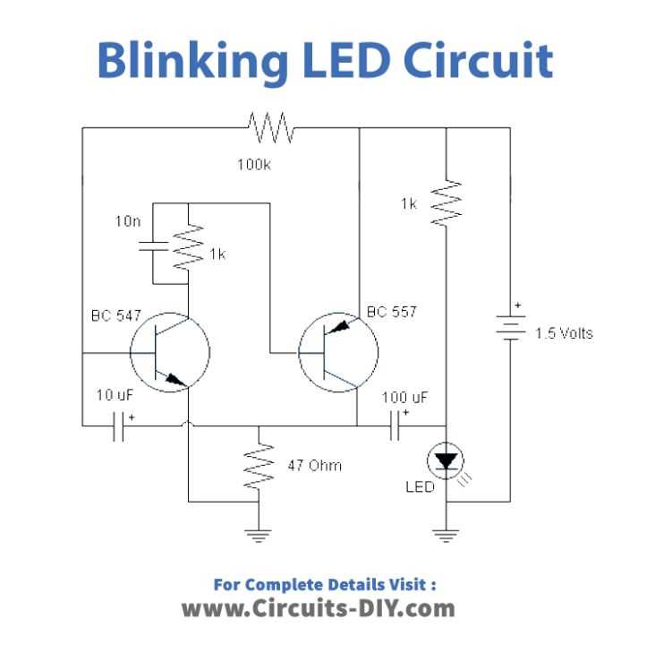 blinking circuit diagram