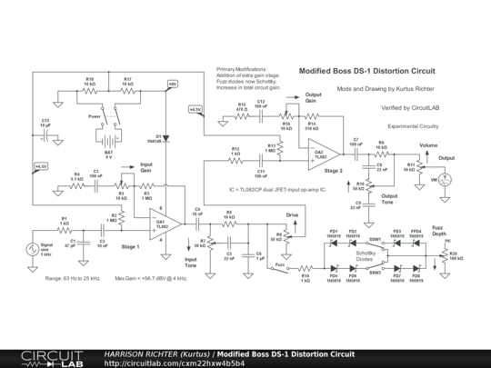 boss ds 2 schematic diagram