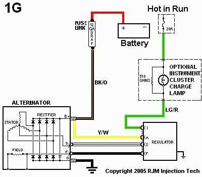 car alternator regulator circuit diagram