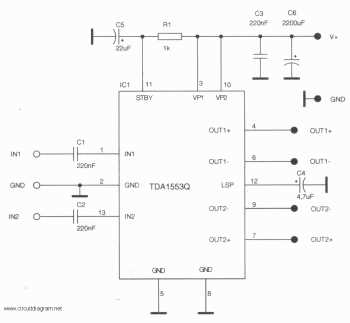car audio schematic diagram