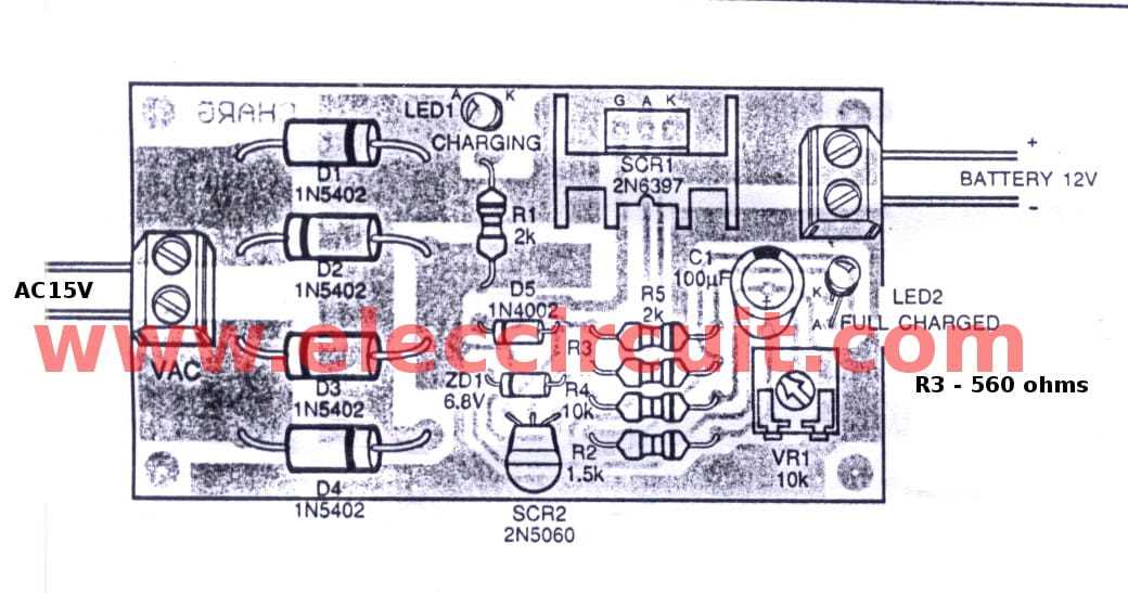 car battery charger schematic diagram