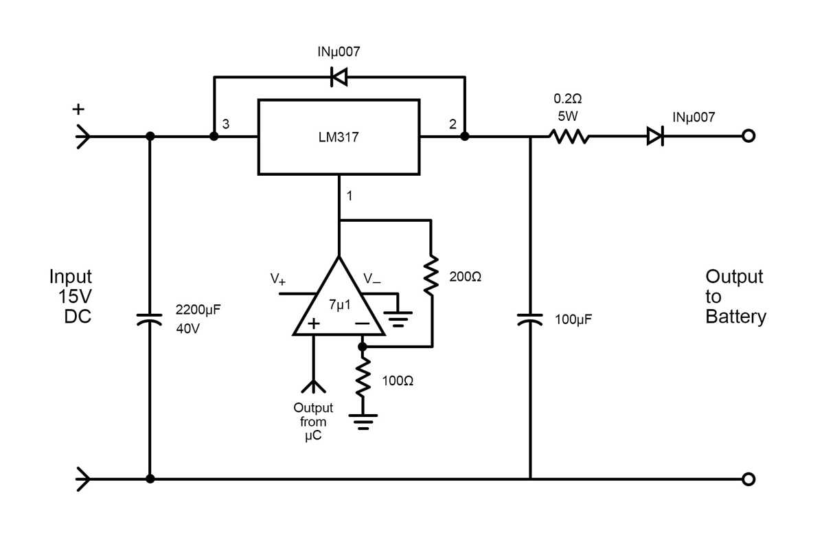 car battery charger schematic diagram