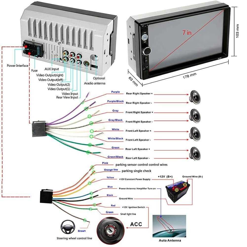 car mp5 player wiring diagram
