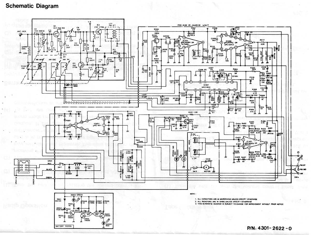car stereo schematic diagram