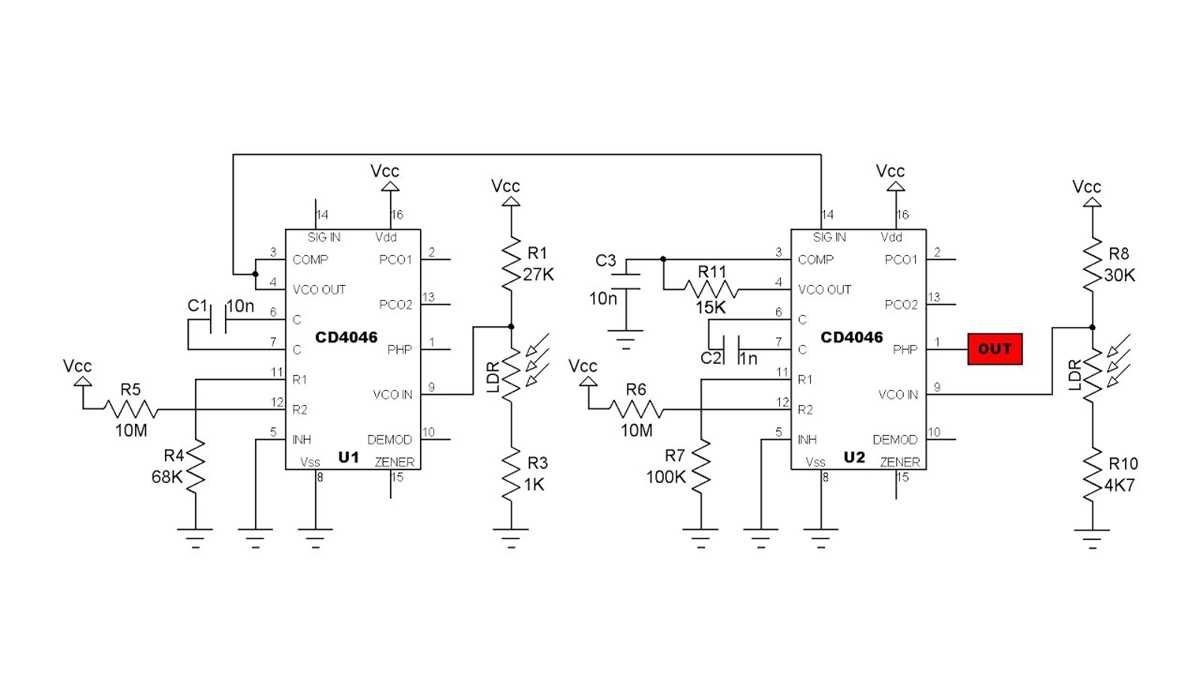 cd4046 circuit diagram