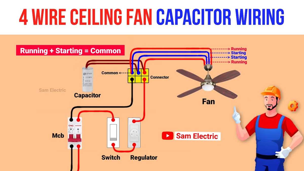 ceiling fan capacitor wiring diagram