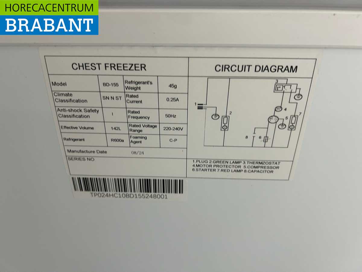 chest freezer schematic diagram