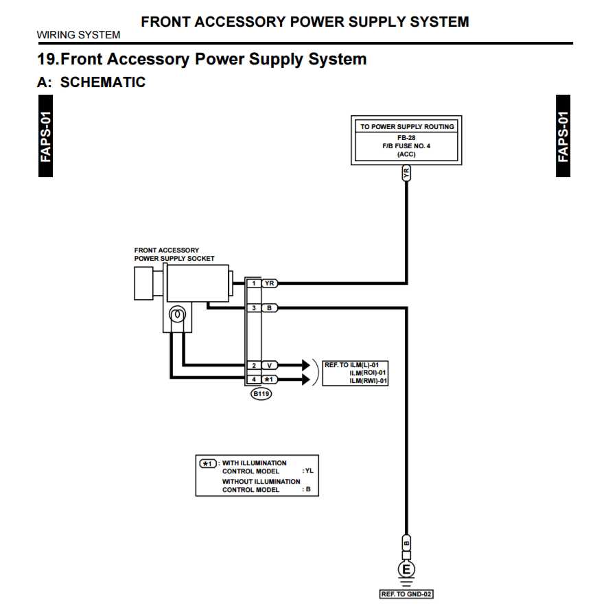 cigarette lighter plug wiring diagram