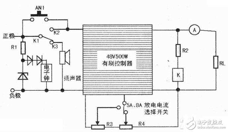 circuit diagram battery positive negative