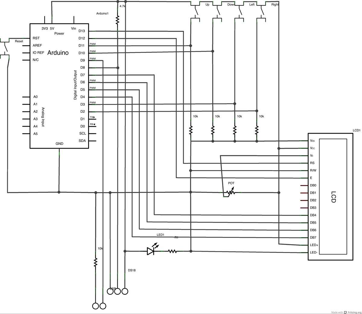 circuit diagram of a thermostat