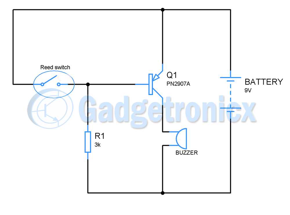 circuit diagram of an alarm system