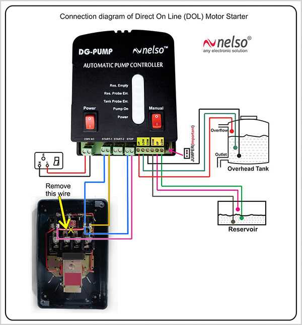circuit diagram of automatic water pump controller
