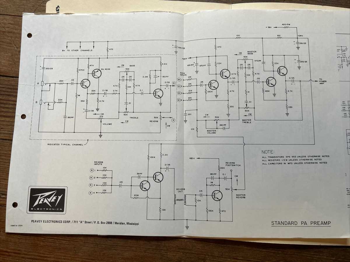 circuit diagram peavey schematics