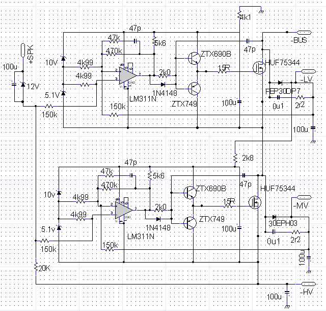 class h power amplifier schematic diagram
