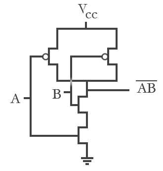 cmos nand gate schematic diagram