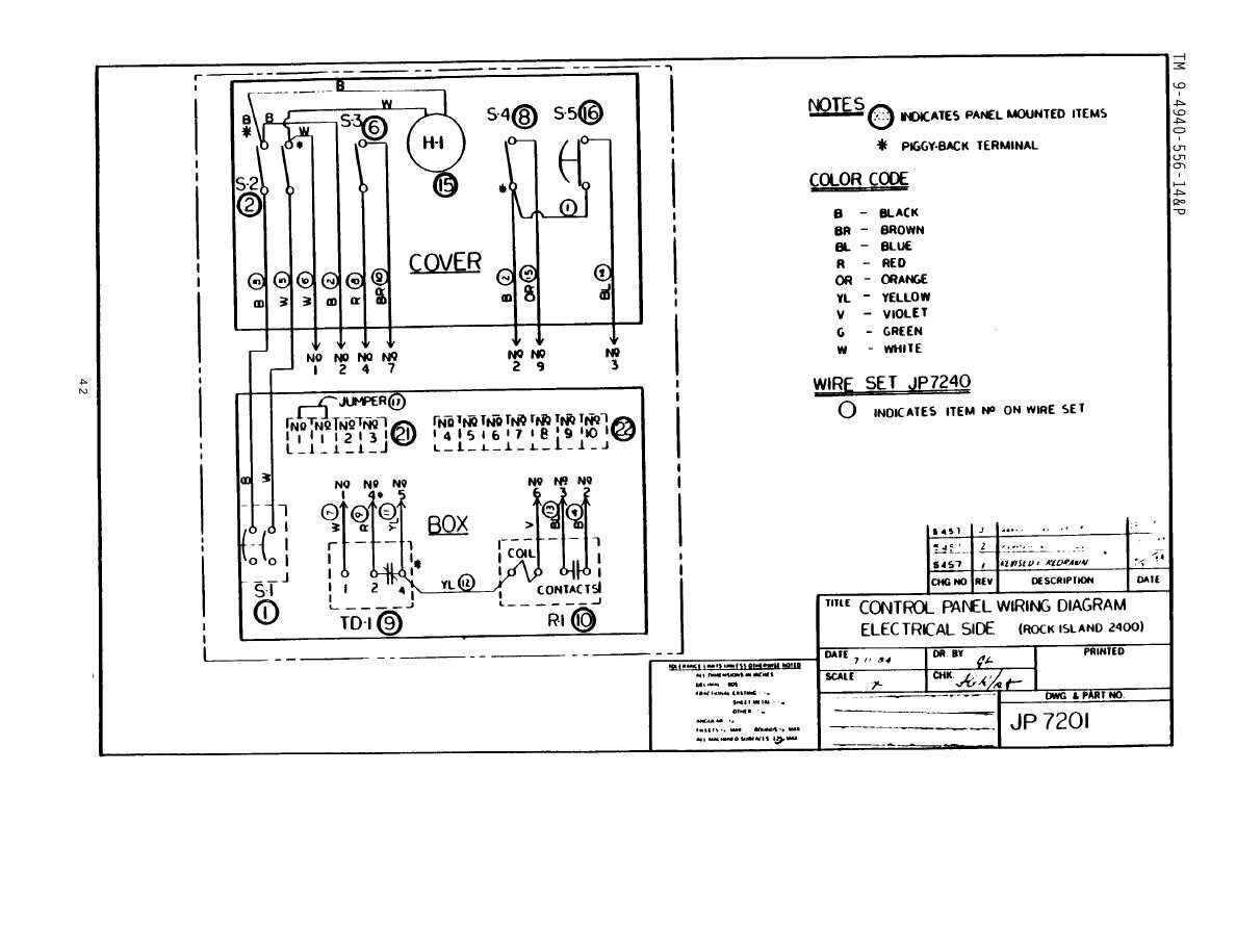 control panel circuit diagram