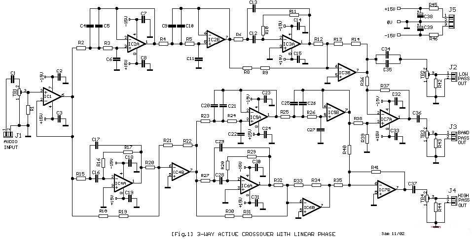 crossover circuit diagram