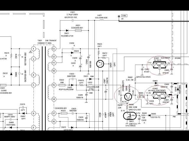 crt circuit diagram