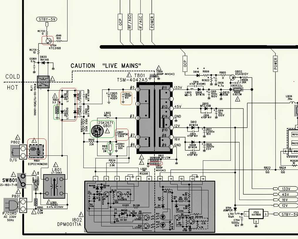 crt circuit diagram