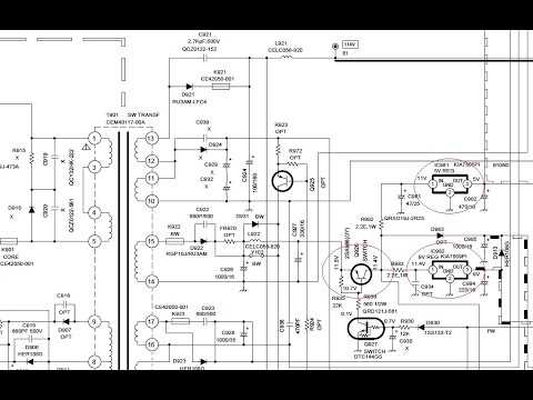 crt tv circuit diagram
