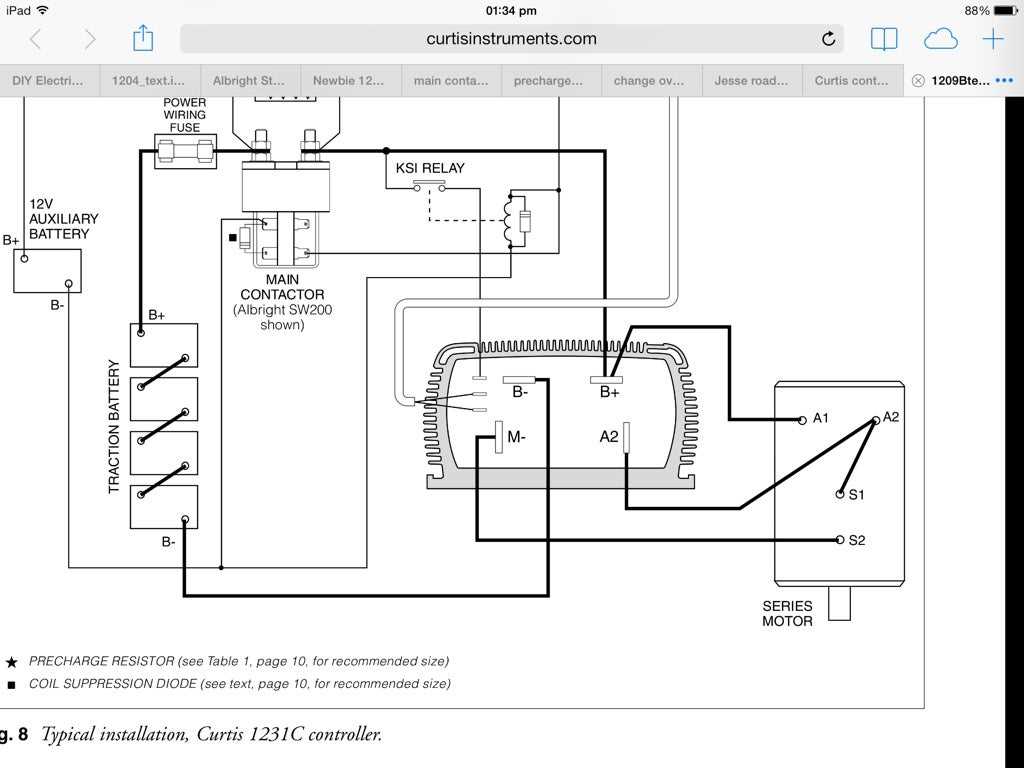 curtis 1205 controller wiring diagram