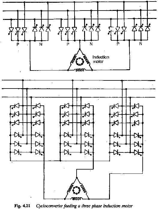 cycloconverter circuit diagram