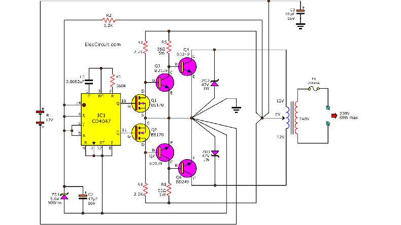 dc ac inverter circuit diagram